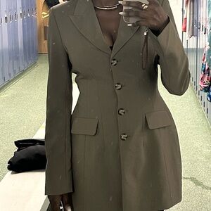 Women's Tan Blazer Coat